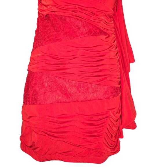 XOXO Womens Medium Strapless Mini Dress Bodycon Event Romantic Feminine Holiday - Picture 4 of 10